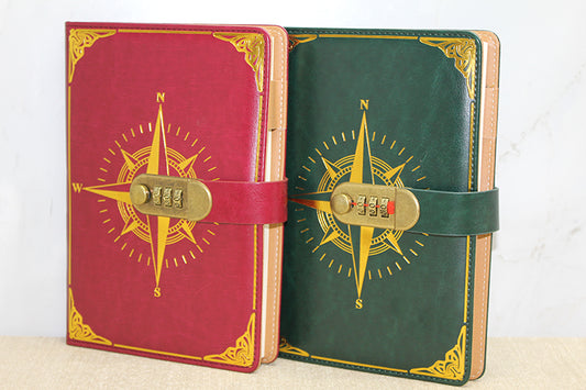 Özel Tasarım Şifreli Deri Defter