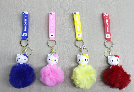Ponponlu Hello Kitty Anahtarlık