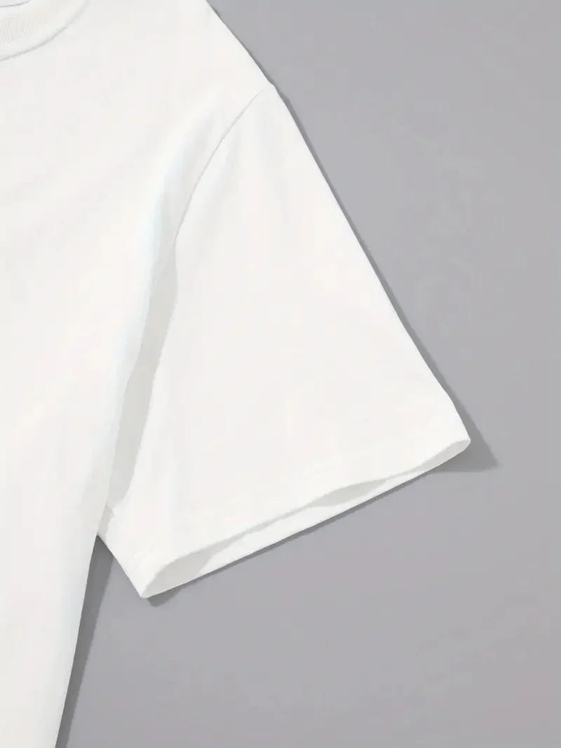 20/1 Penye Compack Sarj %1 Baskılı Oversize Bisiklet Yaka Kısa Kol Yazlık T-shirt - Siyah