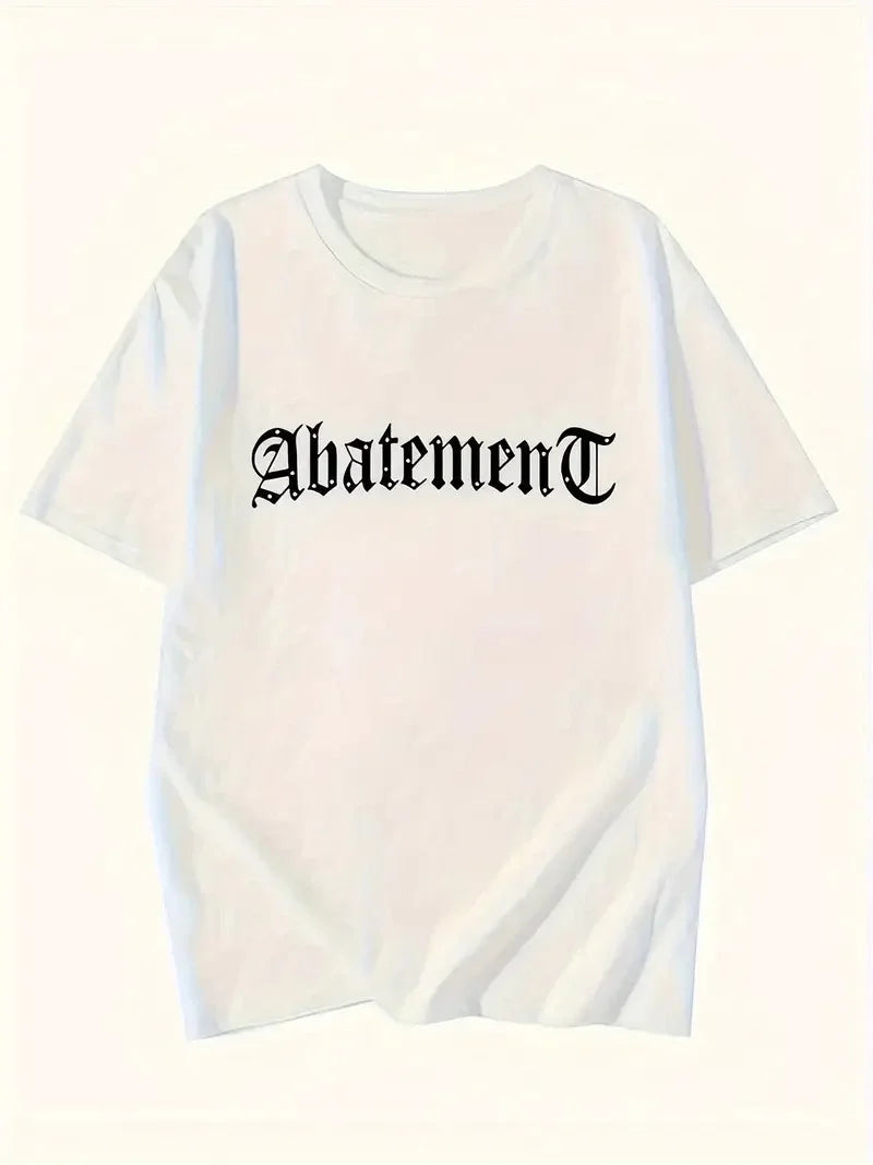 Örümcek Ağı Desenli Baskılı Oversize Bisiklet Yaka T-shirt - Siyah