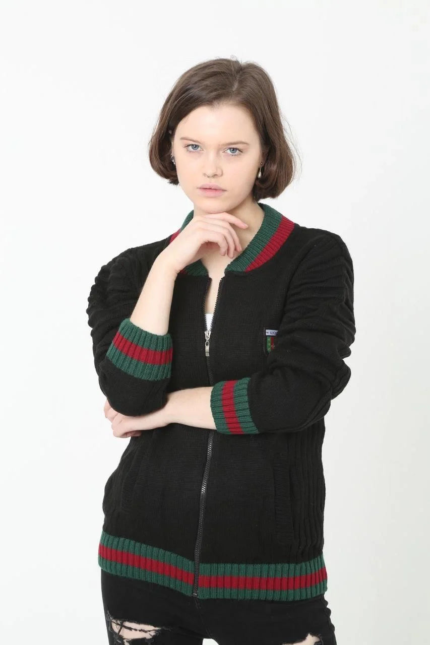 Erkek Tam Fermuarlı Triko Hırka - Lacivert