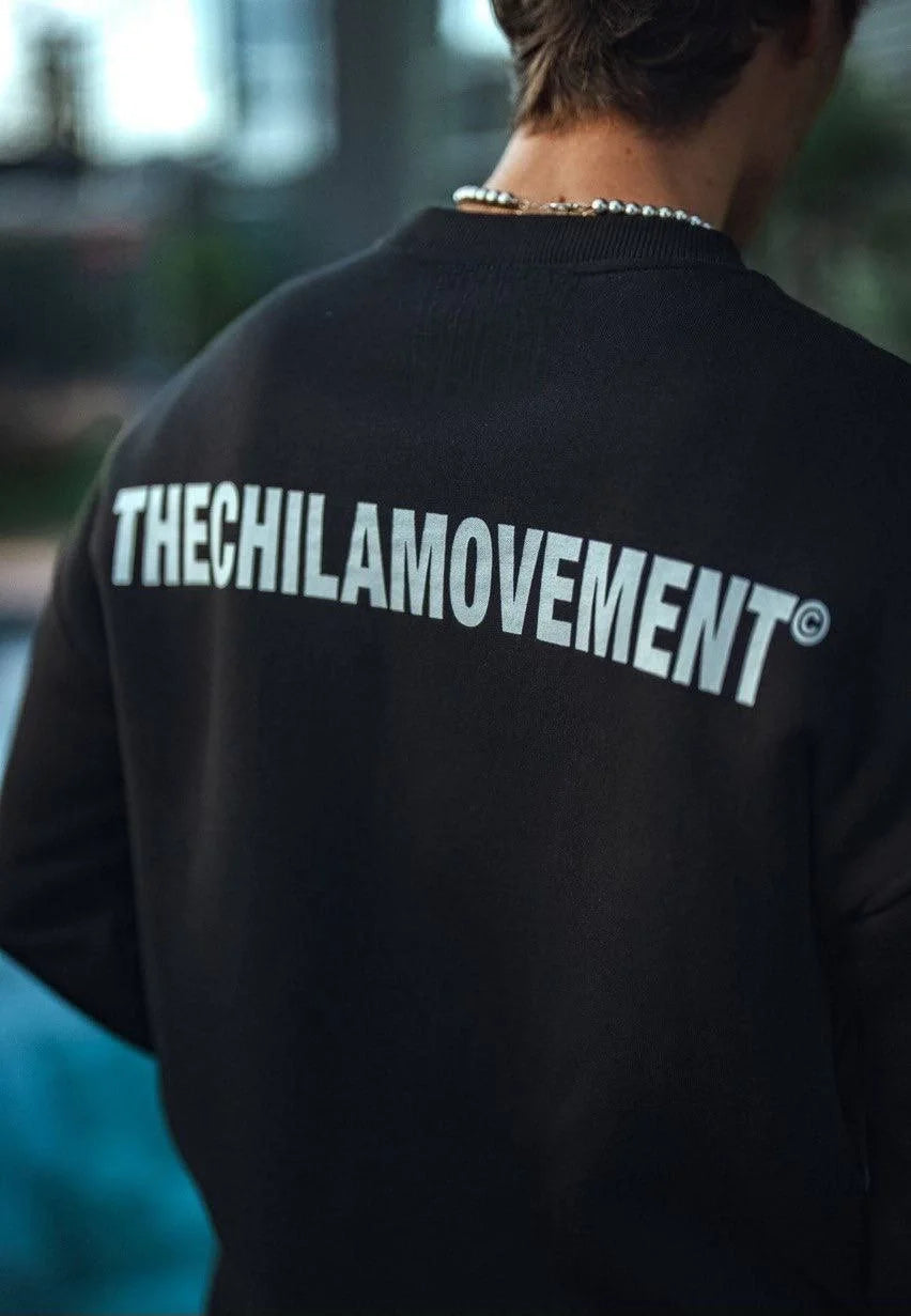 Kışlık Bisiklet Yaka Oversize Baskılı SweatShirt - Beyaz