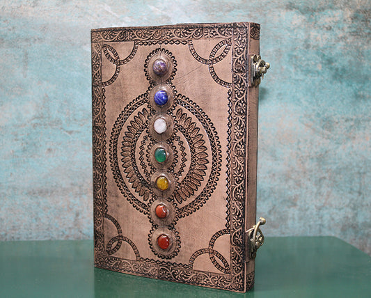 Taşlı Deri Defter Model 13