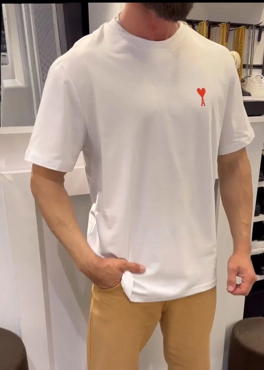 Unisex Bisiklet Yaka Baskılı Oversize T-Shirt - Siyah