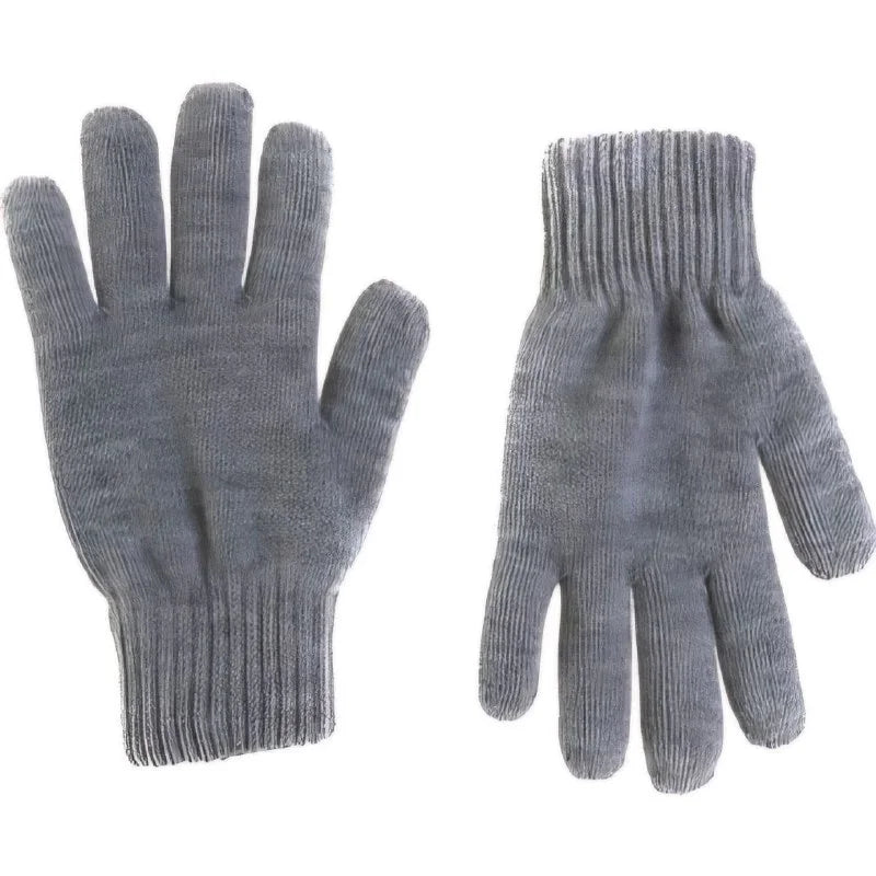 Unisex Triko Dokuma Eldiven - Siyah