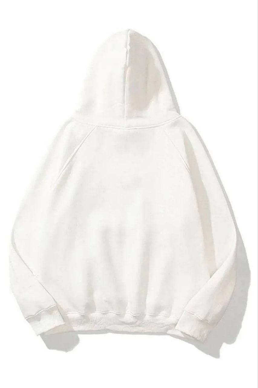 3 İplik Pamuklu Unisex Kapşonlu Sweetshirt - Gri