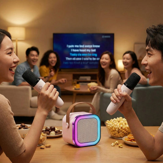 Çift Mikrofonlu Hoparlör Bluetooth - FM - USB Özellikli