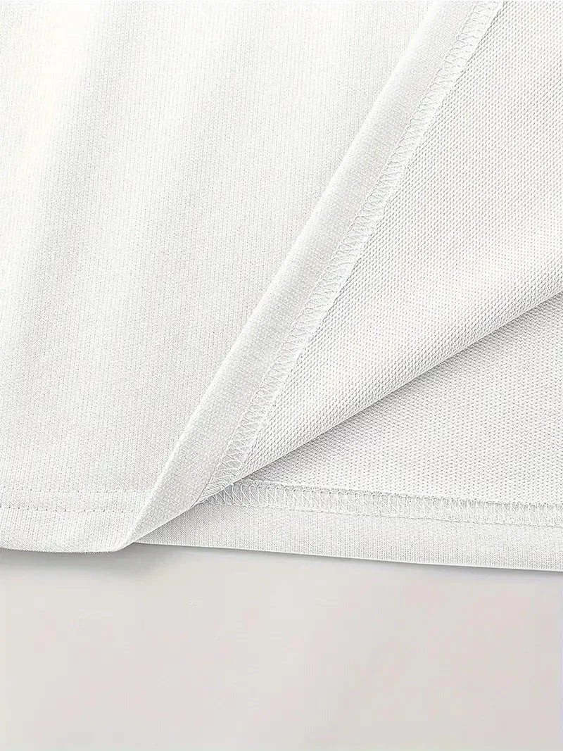 LB Ön Arka Baskılı Oversize Bisiklet Yaka Yazlık T-shirt - Siyah