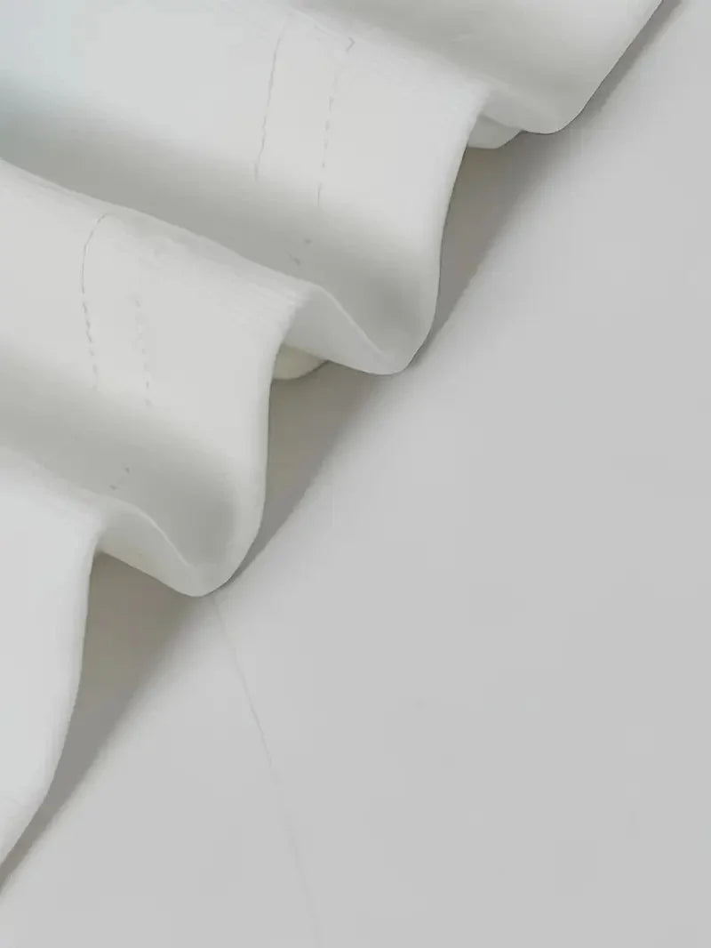 Ördek Baskılı ve Yuvarlak Yakalı Kadın Günlük Büyük Boy Siyah Tişört. - Beyaz