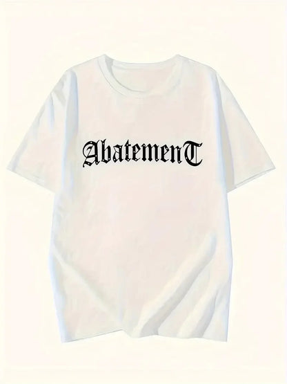 Örümcek Ağı Desenli Baskılı Oversize Bisiklet Yaka T-shirt - Siyah