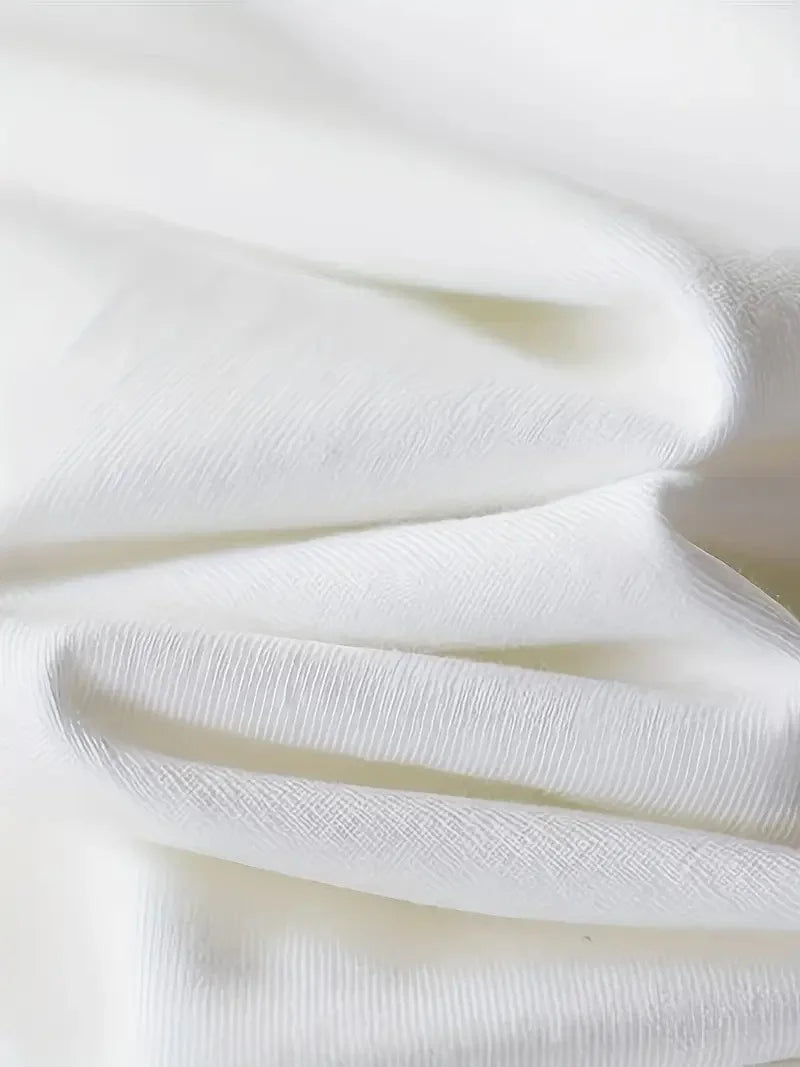 20/1 Penye Compack Özgür kuşlar Baskılı Oversize Bisiklet Yaka T-shirt - Beyaz