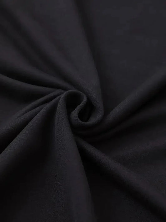 Leopar Desenli Fiyonklu Tişört - Rahat Polyester, Makinede Yıkanabilir, Bisiklet Yaka, Kadınlar için Yazlık Günlük Üst - Siyah