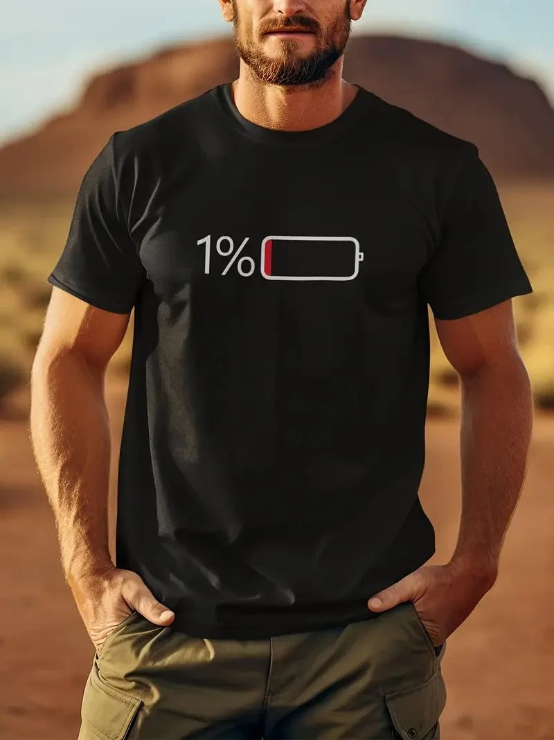 20/1 Penye Compack Sarj %1 Baskılı Oversize Bisiklet Yaka Kısa Kol Yazlık T-shirt - Siyah