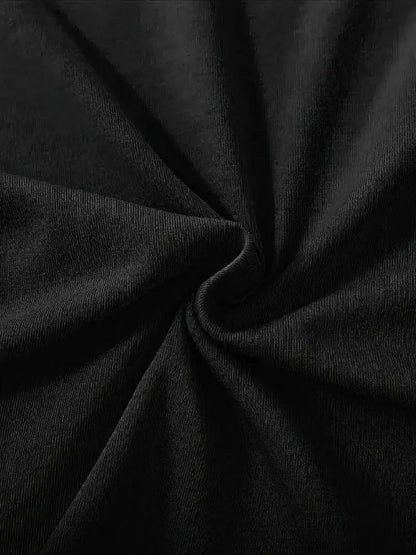 fiyonk Ön Arka baskılı siyah oversize unisex Kısa Kol t-shirt- Siyah