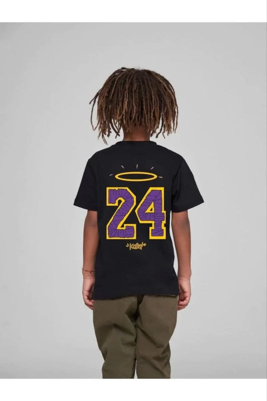 Çocuk Unisex Baskılı T-Shirt - Siyah