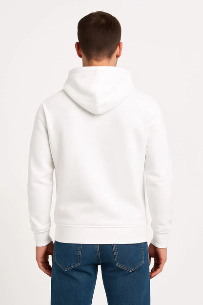 Erkek Üç İplik Kapüşonlu Kanguru Cepli SweatShirt hoodie - Siyah