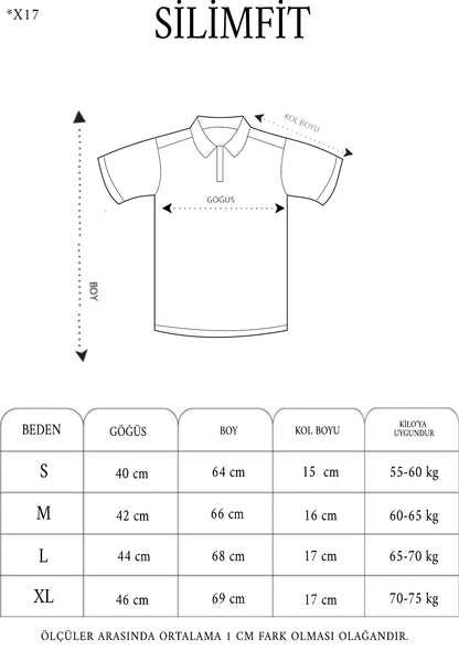 Erkek Yakalı Slim Fit Dokuma T-Shirt - Beyaz