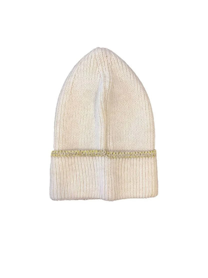 Kadın Dokuma Simli Triko Bere - Siyah