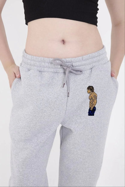 Lastikli Üç İplik Baskılı Eşofman Pantolon - Lacivert