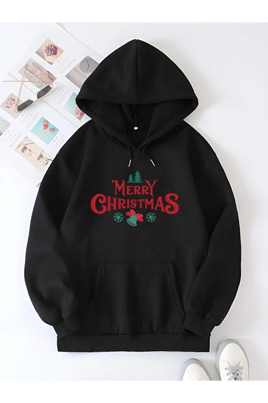 Merry Chrıstmas Sweatshirt & Hodie - Siyah