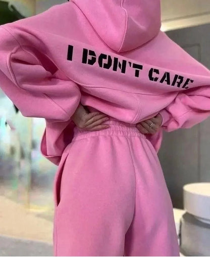 Nakış İşlemeli Üç İplik Sweat Takım- Beyaz