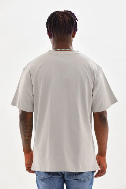 Unisex Baskılı Oversize T-Shirt - Siyah