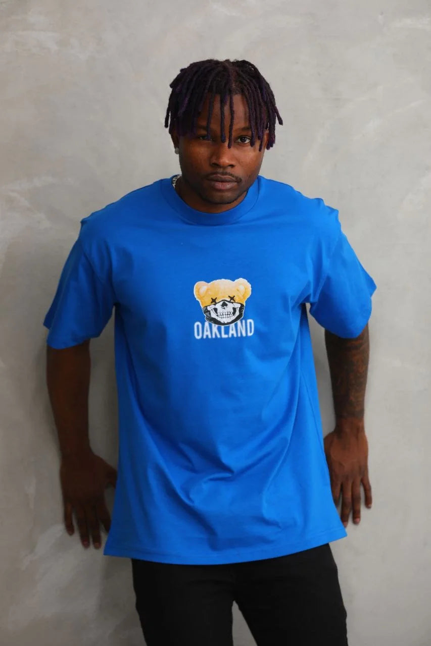 Unisex Baskılı Oversize T-Shirt - Beyaz