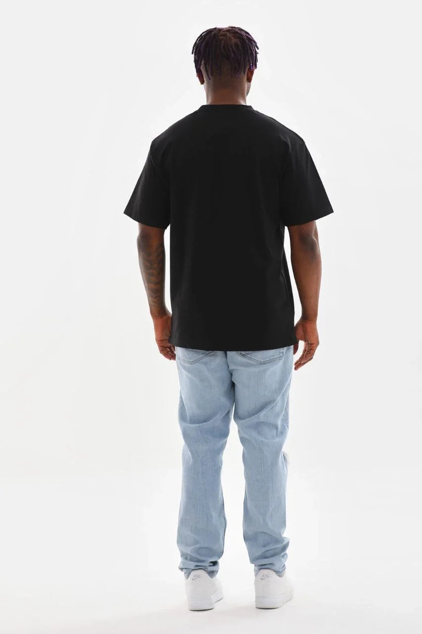 Unisex Baskılı Oversize T-Shirt - Gri