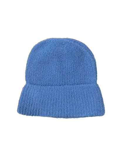 Unisex Tam Kalıp İnce Sakallı Triko Bere - Kırık Beyaz